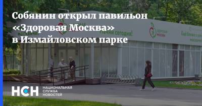 Собянин открыл павильон «Здоровая Москва» в Измайловском парке