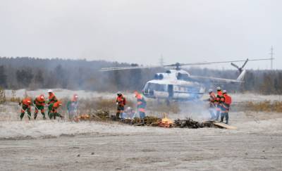 Тюменская авиабаза выделит ₽7 млн на вертолеты для тушения лесных пожаров в регионе