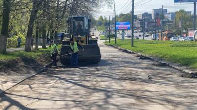 Подготовка к ремонту дороги началась на улице Ванеева в Нижнем Новгороде