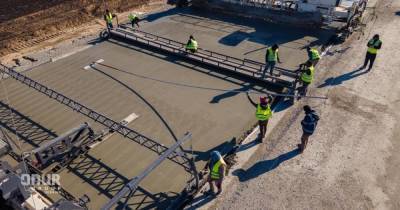На Полтавщине подходит к завершению "Большая стройка" первого бетонного хайвея Украины