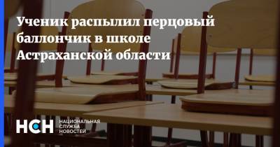 Ученик распылил перцовый баллончик в школе Астраханской области