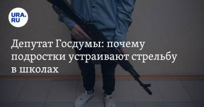 Депутат Госдумы: почему подростки устраивают стрельбу в школах