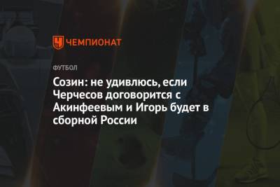 Созин: не удивлюсь, если Черчесов договорится с Акинфеевым и Игорь будет в сборной России