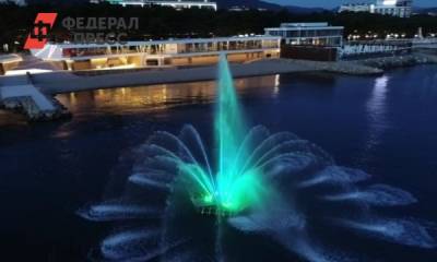 В Геленджике затонул новый фонтан