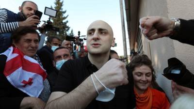 Грузия: лидер оппозиции Ника Мелия вышел на свободу
