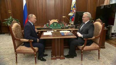 Социально-экономическая ситуация в регионе обсуждалась на встрече президента с губернатором Красноярского края