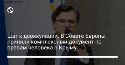 Шаг к деоккупации. В Совете Европы приняли комплексный документ по правам человека в Крыму