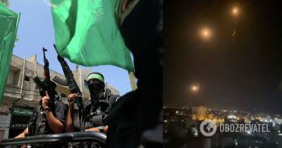 ХАМАС выпустил более сотни ракет по Тель-Авиву. Видео