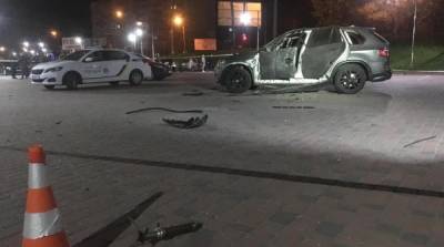 В Ивано-Франковске ночью взорвался BMW Х5