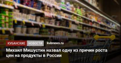 Михаил Мишустин назвал одну из причин роста цен на продукты в России