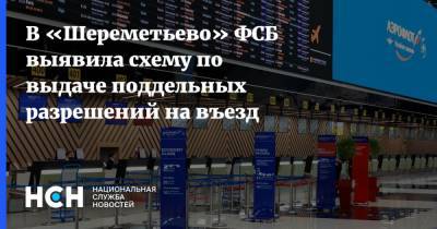 В «Шереметьево» ФСБ выявила схему по выдаче поддельных разрешений на въезд