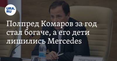 Полпред Комаров за год стал богаче, а его дети лишились Mercedes