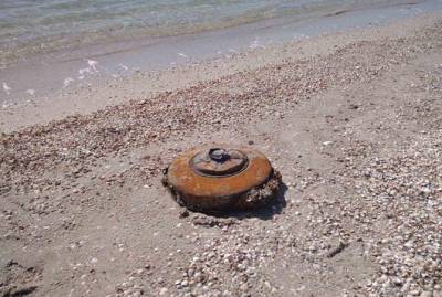 В Кирилловке на пляже нашли мину