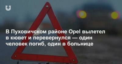 В Пуховичском районе Opel вылетел в кювет и перевернулся — один человек погиб, один в больнице