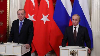 В Кремле рассказали о переговорах Путина и Эрдогана