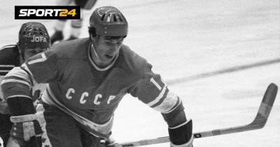 Великолепный гол советского хоккеиста Харламова. Он перевернул матч с Канадой на ЧМ, красиво забив под перекладину