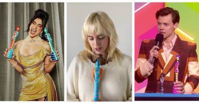 Красная дорожка Brit Awards 2021: от "порванного" свитера до костюма от Gucci (фото, видео)