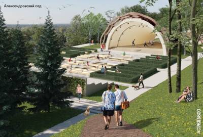 Благоустройство Александровского сада в Нижнем Новгороде завершено почти на 50%