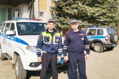 Полицейские помогли застрявшей на дороге в Локнянском районе женщине с ребенком