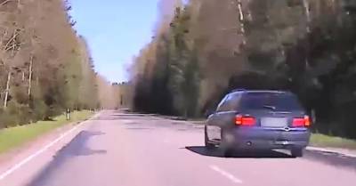 ВИДЕО. Водитель BMW разогнался на окружной дороге до 190 км/ч