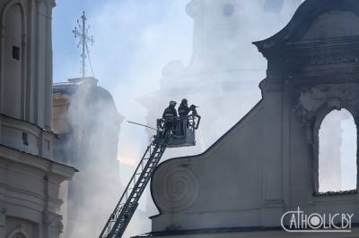 Ликвидировать последствия пожара в будславском костеле будет специальная комиссия