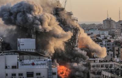 Израиль нанёс удары по объектам ХАМАС в ответ на ракетный обстрел
