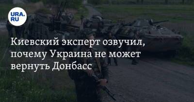 Киевский эксперт озвучил, почему Украина не может вернуть Донбасс
