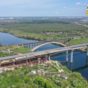 Как продвигается строительство запорожских мостов. Фото. Видео