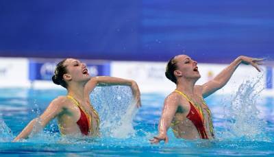 Дуэт украинок Фединой и Савчук выиграл серебро в синхронном плавании на чемпионате Европы