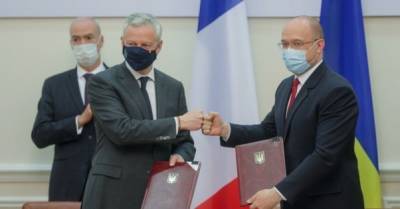 Украина и Франция заключили четыре соглашения на более 1,3 млрд евро