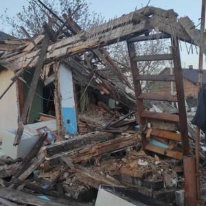 На Львовщине взрыв уничтожил жилой дом. Фото