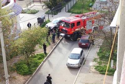 Пожарная машина устроила ДТП в Одессе: кадры с места аварии