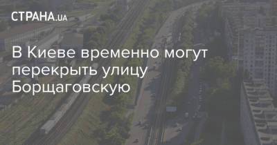 В Киеве временно могут перекрыть улицу Борщаговскую