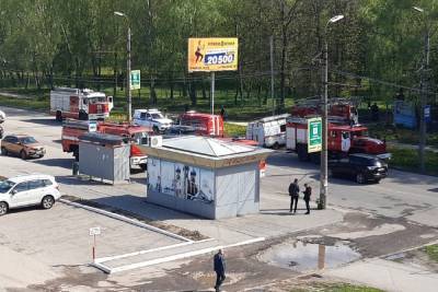Появилось видео с места пожара в рязанской больнице №10