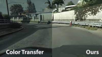 Нейросеть научили превращать кадры из GTA V в реалистичное видео