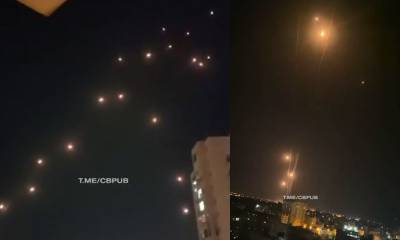 Завораживающая мощь: «Железный купол» продолжает отбивать атаку ракет над Израилем