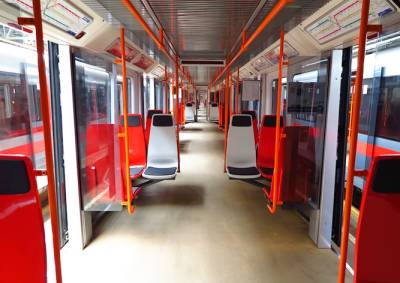 В вагонах пражского метро впервые установили пластиковые сиденья