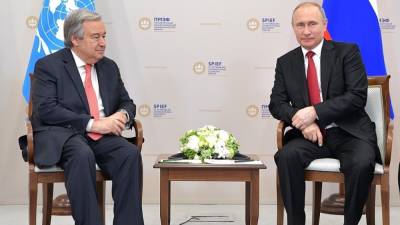 Генсек ООН выразил благодарность России за поддержку