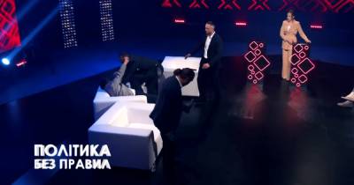 "Быдло зеленое": экс-нардеп Барна подрался в прямом эфире со "слугой" Соломчуком (видео)
