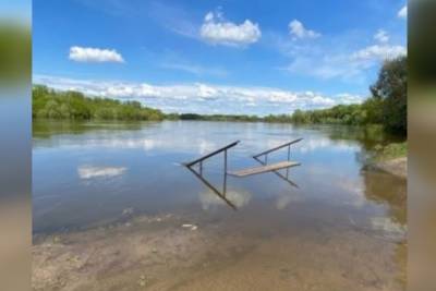 В Лесопарке в Рязани вновь затопило причал