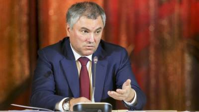 Председатель Госдумы Володин заявил о депутатских амбициях