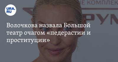 Волочкова назвала Большой театр очагом «педерастии и проституции»