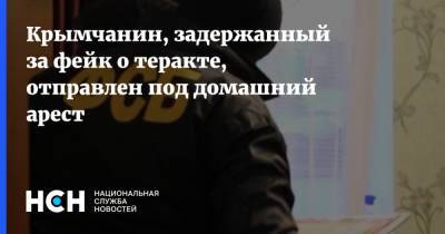 Крымчанин, задержанный за фейк о теракте, отправлен под домашний арест
