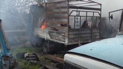 Семь пожарных команд тушили пожар в селе на Черкасчине