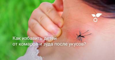 Как избавить детей от комаров и зуда после укусов?