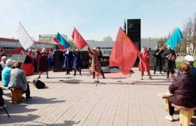 Накануне Дня Победы в кунгурском сквере машиностроителей прошёл митинг