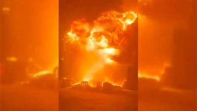 Ракетный удар ХАМАС по израильскому порту вызвал мощный взрыв