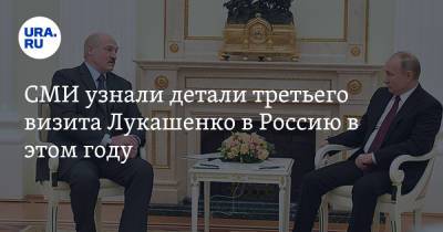 СМИ узнали детали третьего визита Лукашенко в Россию в этом году