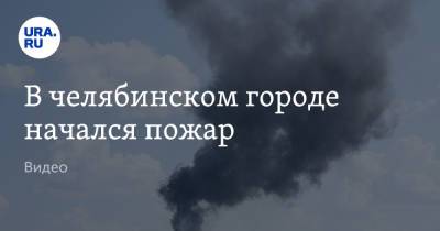 В челябинском городе начался пожар. Видео