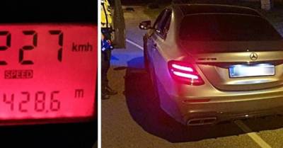 Водитель Mercedes "побил рекорд" скорости в Таллине: 227 км/ч. Он проведет месяц под арестом
